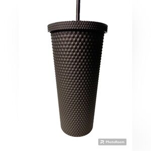 Studded Tumbler With Lid And Straw - NWOT